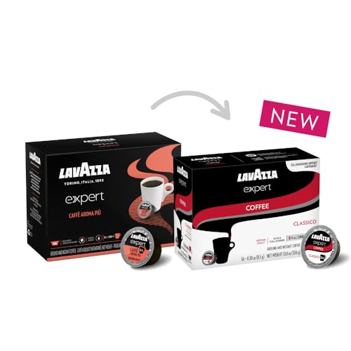 Lavazza Expert Classico Coffee Capsules, Rich and Full-Bodied, Intensity 5 out 10, notes of chocolate and dried fruits, Coffee Preparation, Blended and Roasted in Italy, (36 Capsules)