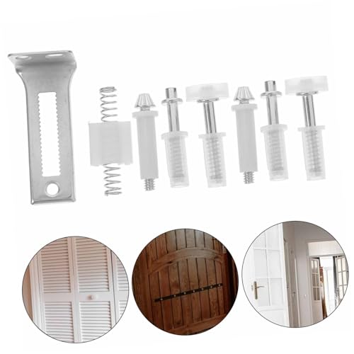 Kit de Herrajes para Puertas Plegables de Closet Cabilock con Pivotes Superior Blanco miniatura 6