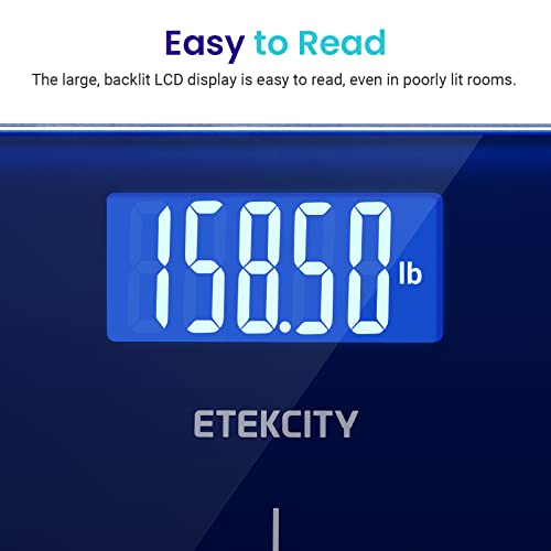 Image of Etekcity Scale for Body Weight, Bathroom Digital Electric Scale for People, Measures Weight up to 400 lbs, Blue (Pack of 5)