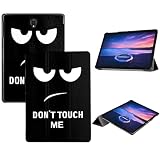 Case for All-New Samsung Galaxy Tab S4 10.5' 2018 T830/T835/T837, Ultra Clear Soft Flexible Transparent TPU Back Cover Light Shell with Auto Wake/Sleep Black (Big Eyes, One Size)