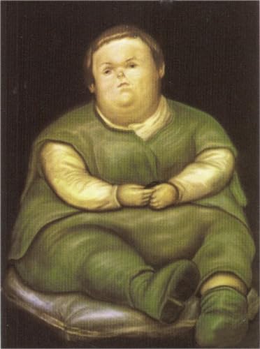 Toile Fernando Botero Enfant Vallecas reproduction artistique haut de gamme 60x80cm