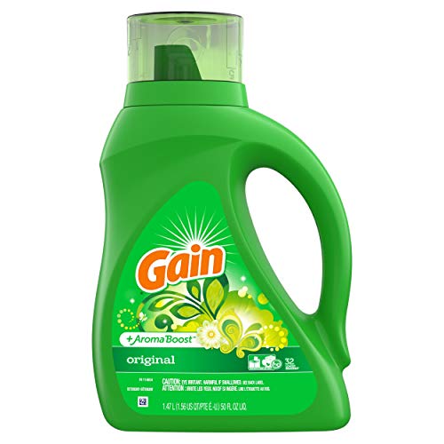 Gain Liquid Detergent with Original Scent, 32 Loads, 50-Ounce (Packaging May Vary)