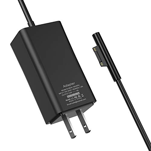Microsoft Surface Pro Charger,65W Mini Travel Charger for Surface Pro 3/4/5/6 2017 Tablet/Surface Go/Surface Laptop/Surface Book,Surface Power Supply Adapter with 6.6Ft Power Cord(Black) Microsoft Surface Pro Charger,65W Mini Travel Charger for Surface Pro 3/4/5/6 2017 Tablet/Surface Go/Surface Laptop/Surface Book,Surface Power Supply Adapter with 6.6Ft Power Cord(Black)