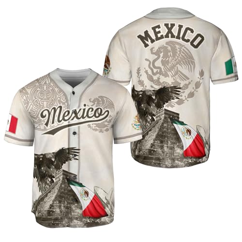 CHIARA CONTI Mexico Baseball Jersey - Men's Mexican Baseball Shirt (L)