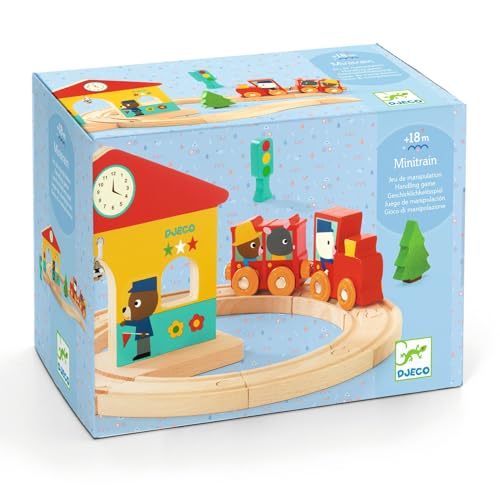 Image of DJECO Minitrain Wooden Train Set
