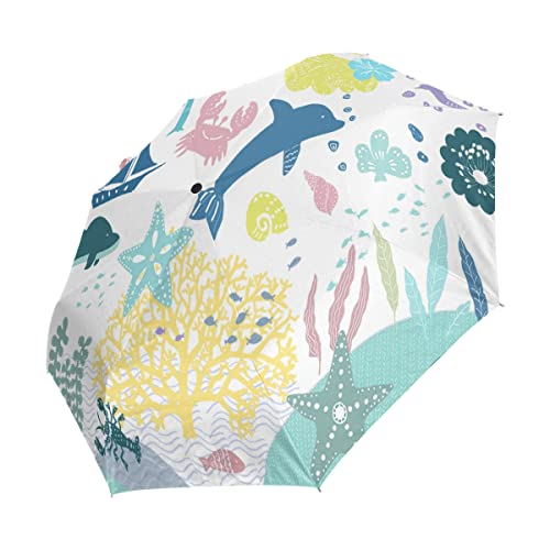 Parapluie dauphin mer pliable pour vos voyages, sorties plage et vacances