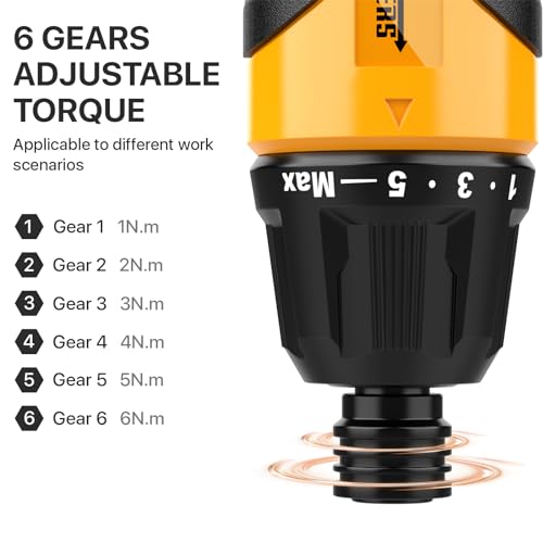 Rechargeable 3.6V Cordless Screwdriver with 9pcs Bit, 1pc Bit Holder, USB Charging Cable - image 3