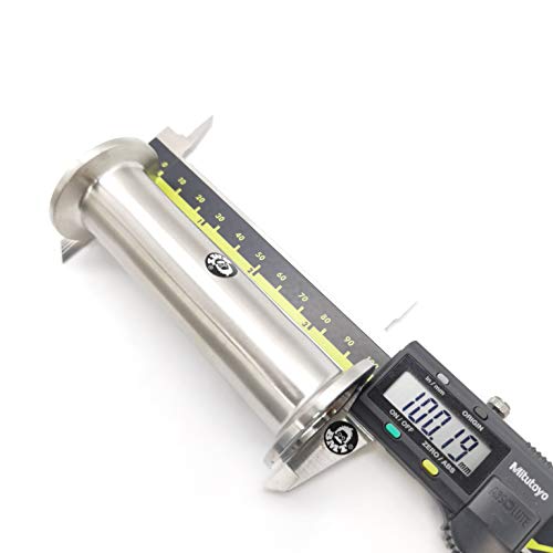 Image of bmotiontech Full Nipple with KF25 NW25 Flange Straight Tube, tube OD 1 inch (KF25 100 mm), No laser mark or logo on the part.