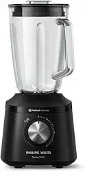 Philips Walita, Liquidificador Série 3000 Turbo, 220V, Preto, Jarra de Vidro 700W - HR2272/90