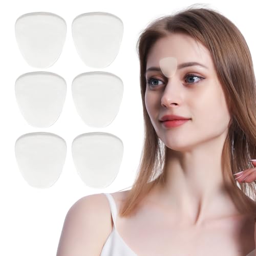 Frown Lines Patches Smoothing Long-Lasting Skin Pads Transparent Silicone Tape for Wrinkle Reducer Reusable Skin Care Solution Fine Lines and Wrinkles Smoother Look Pack of 6 Pieces