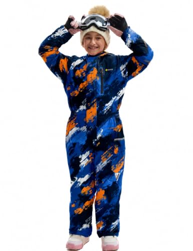 Image of GEMYSE Kids One Pieces Ski Suits Jumpsuits Boys Girls' Winter Outdoor Snowboarding Waterproof Snowsuits