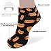 LITPUZC Women's Fashion Ankle Socks Funny Running Low Cut Socks Fun Food Hotdog Hot Dogs No Show Athletic Sock Soft Breathable Crew Sock 5 Pairs