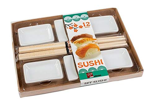 LGVSHOPPING Set für Japan Sushi Holzschalen 12 Stück Cover
