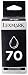 Produktbild Lexmark Schwarze Patrone Nr.70 (Standardkapazität) Tinte schwarz 600Seiten Optra Color 40/45, Z11/Z31/Z42/Z51/Z52/X85