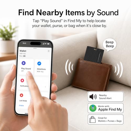 MSEBENT Wallet Tracker Card (Apple Find My, Wireless Charging) — view 6