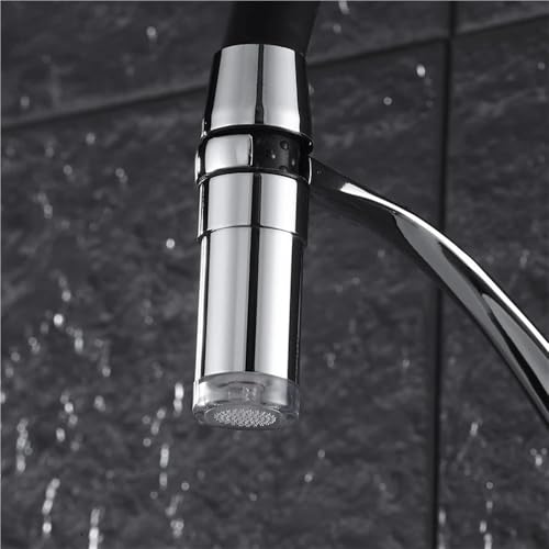 Mitigeur de cuisine extractible LED à jet double fonction XT-159 - 4