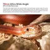 AstrHori 18mm F8 APS-C 2X Wide Angle Macro Probe Lens Built in Ring Light for Canon Mirrorless Cameras RF Mount Series EOS R, RP, R5, R6, R7, R10, R8.etc (Black) - Image 2