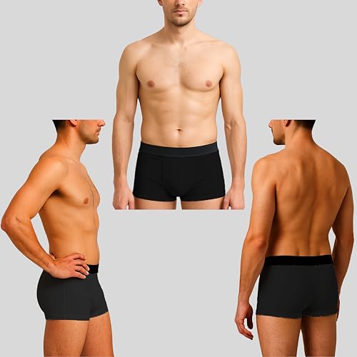 Image of HK47 Men Underwear Pack, Ice Silk Stretchable Breathable Trunks, Regular Fit Men's Brief, Anti Bacterial Quick Dry Innerwear for Men