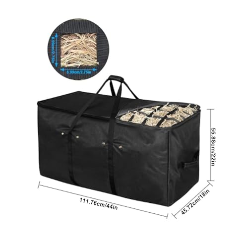 Bolsa de armazenamento de fardo de feno, sacos de feno para cavalo | Oxford Recipiente Extra Grande