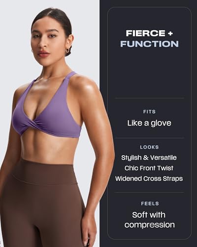 Image of Aoxjox Women's Workout Sports Bras Fitness Satara Low Impact Bra Yoga Crop Tank (Chive Blossom, Small)