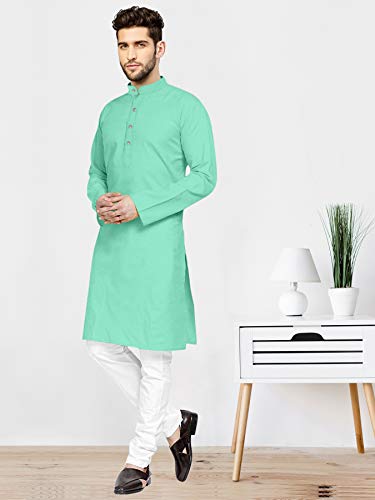 Image of Mens Casual Kurta Payjama Set Cotton