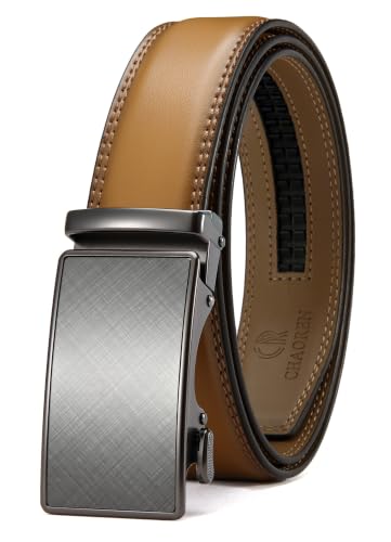 Image of CHAOREN Mens Leather Ratchet Belt - 1 3 /8 inch for Dress Pants