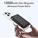 for Magsafe Portable Charger - 10000mAh Battery Pack for Magsafe with USB-C Cable and PD 20W USB C Fast Charging LED Display, Magnetic Wireless Power Bank for iPhone 17/16/15/14/13/12/Pro/Pro Max