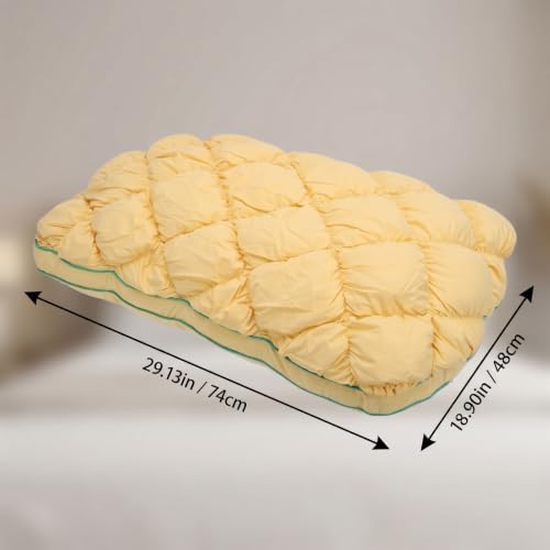 Almohada de cama esponjosa Luocute alta transpirable contra el dolor cervical 8