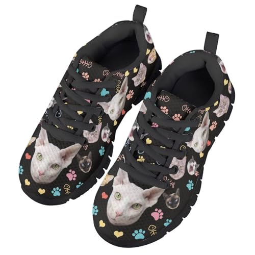 GIFTPUZZ Unisex-Child Athletic Running Shoes Breathable Lightweight Shoes for Hiking Walking Sports Travel Jogging4