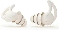 NWX Protetor Auricular Antirruído com 3 Camadas Antirruído | Para Dormir e Estudar – Design Ergonômico, Conforto Superior e Isolamento Sonoro Eficiente (Branco)