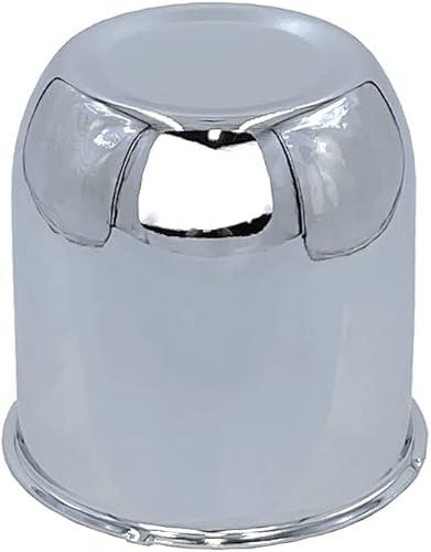 Tapa central cromada para llantas de auto o remolque (4.25 cortas)