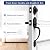 Camtek Matte Black Front Door Handle and Deadbolt Set, Single Cylinder Front Door Lock Set with Reversible Handle, Exterior Door Handle with Deadbolt Lock and Keyed