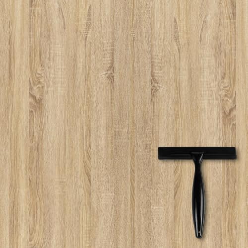 Image of Abyssaly Brown Wood Vinyl Wrap Self Adhesive Wallpaper Toolkit Included