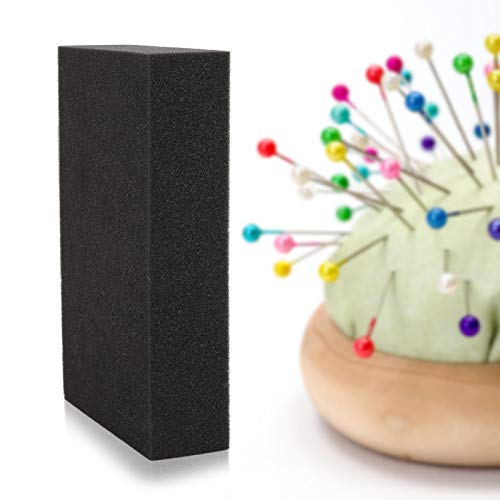 Omabeta 2 Pcs Sponge Pad Thickness Rectangle Black Sponge Pad Needle Felting Mat for Manual DIY Craft