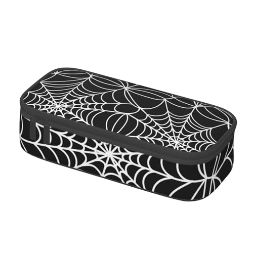 Image of Spider Web Pencil Case Aesthetic Large Capacity Pen Pouch | Storage Bag with Compartments for Travel School Office Organizer