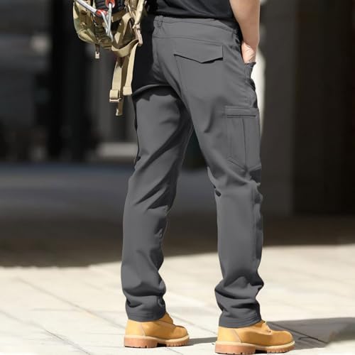 Manzera Stretch Cargo Pants Men Construction Slim Fit Stretch Pants Gym Hiking Jogger4