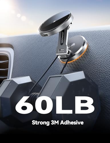 MagSafe Car Mount Charger with 360° Rotatable Charging Panel & Base, Silver - image 7