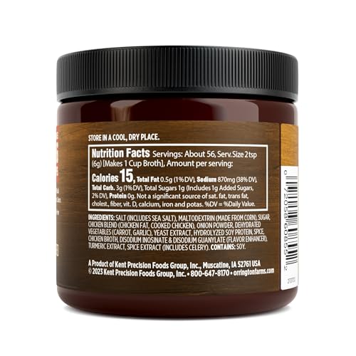 Orrington Farms Natural Broth Base & Seasoning, Chicken, 12 Ounce