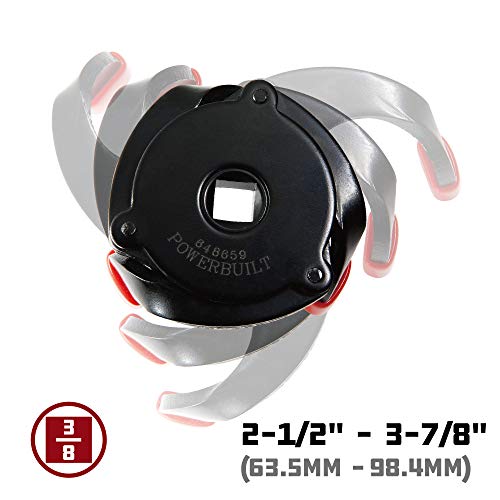 Powerbuilt 648659 Spider Oil Filter Wrench , Black #TOP1