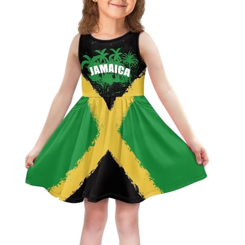 Dress for Toddle Girls 2-14T Sleeveless Midi Sun Dresses with Pockets Holiday Party Playwear One Piece Sundresses