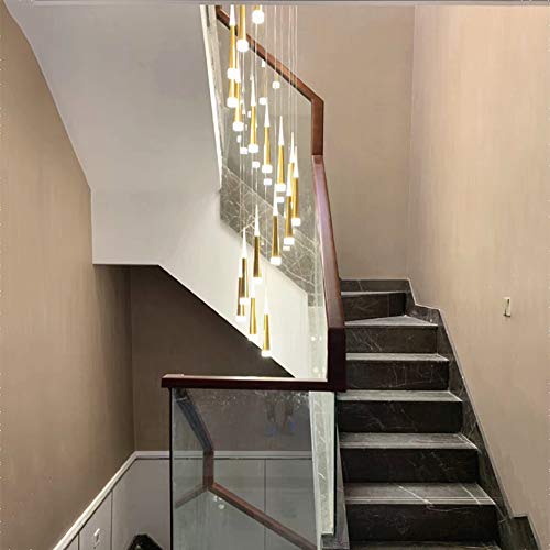 Lustre conique en laiton dore d'exception pour sublimer une villa