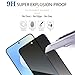 Lokyoo 2 Pack Privacy Screen Protector for Samsung Galaxy S25 FE [Anti-Spy Tempered Glass], Ultra HD, Anti-Scratch, Bubble-Free, Easy Install 9H Protective Glass for Samsung Galaxy S25 FE