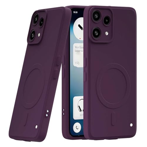 Image of Back Cover | MagFit Ring Design (Non-Magnetic) | Shockproof Case | Anti-Slip Grip | Raised Camera Edges | Slim Protective Case for Nothing Phone (3a) Lite 5G (Purple)