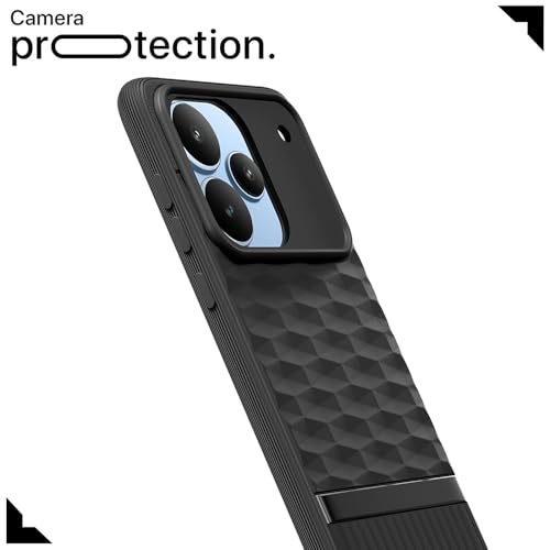 Image of Shockproof Case for Realme P4 Pro 5G | Full Camera Protection | TPU Flexible Back Cover for Realme P4 Pro 5G (Matte Black)