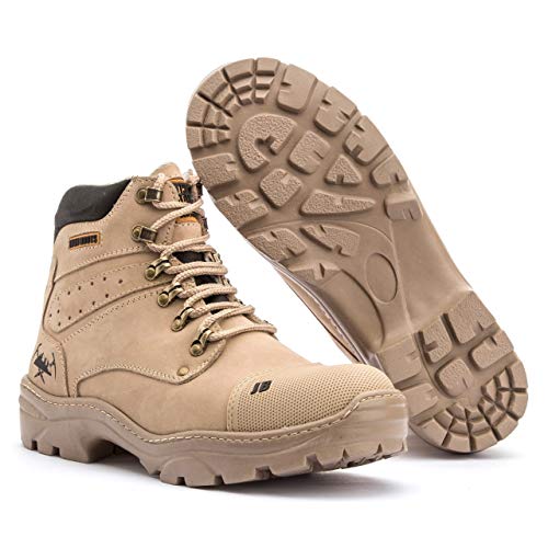 Bota Caterpillar Masculina Work Boot 9820 Em Couro Palmilha Confort Gel