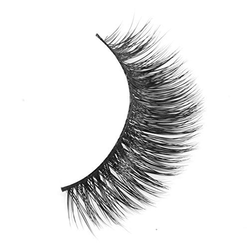 Florica 3D Mink Fur False Eyelashes Hand-made Soft Long Faux Eyelashes for Women's Makeup 1 Pair Package