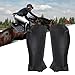 Diydeg Adult Equestrian Half Chap, Unisex Zip Up Horse Riding Half Chap, Protective Synthetic Leather Halfchaps, Zipper Halfchap, Equestrian Protective Gear for Horseback Riding (XXL)