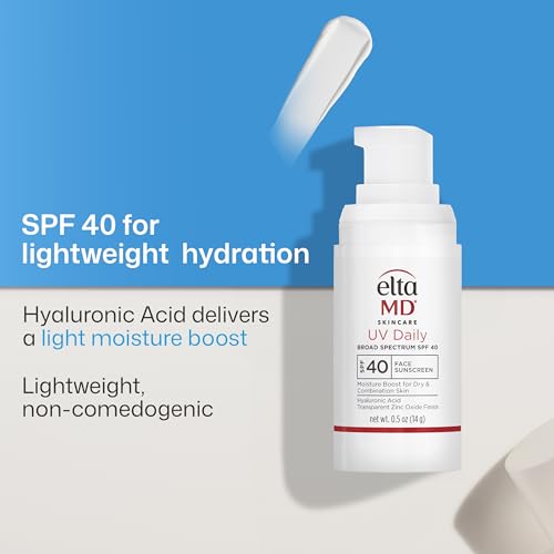 Image of EltaMD UV Daily SPF Face Sunscreen Moisturizer with Zinc Oxide, Daily Face Moisturizer with SPF, Sunscreen for Dry Skin
