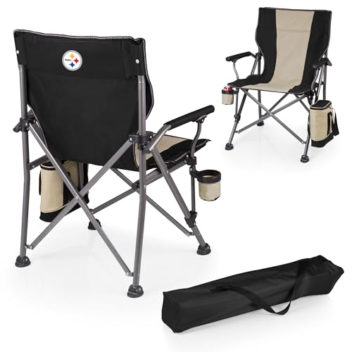 Image of Picnic TIME NFL Unisex-Adult NFL Outlander Folding Camping Chair with Cooler, Heavy Duty Beach Chair