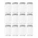 Plastic Wide Mouth Jar with Pressurized Screw On Lid Pack of 12 (32oz) Crystal Clear Storage Container with White Pressure Sealed Foam Lined Cap